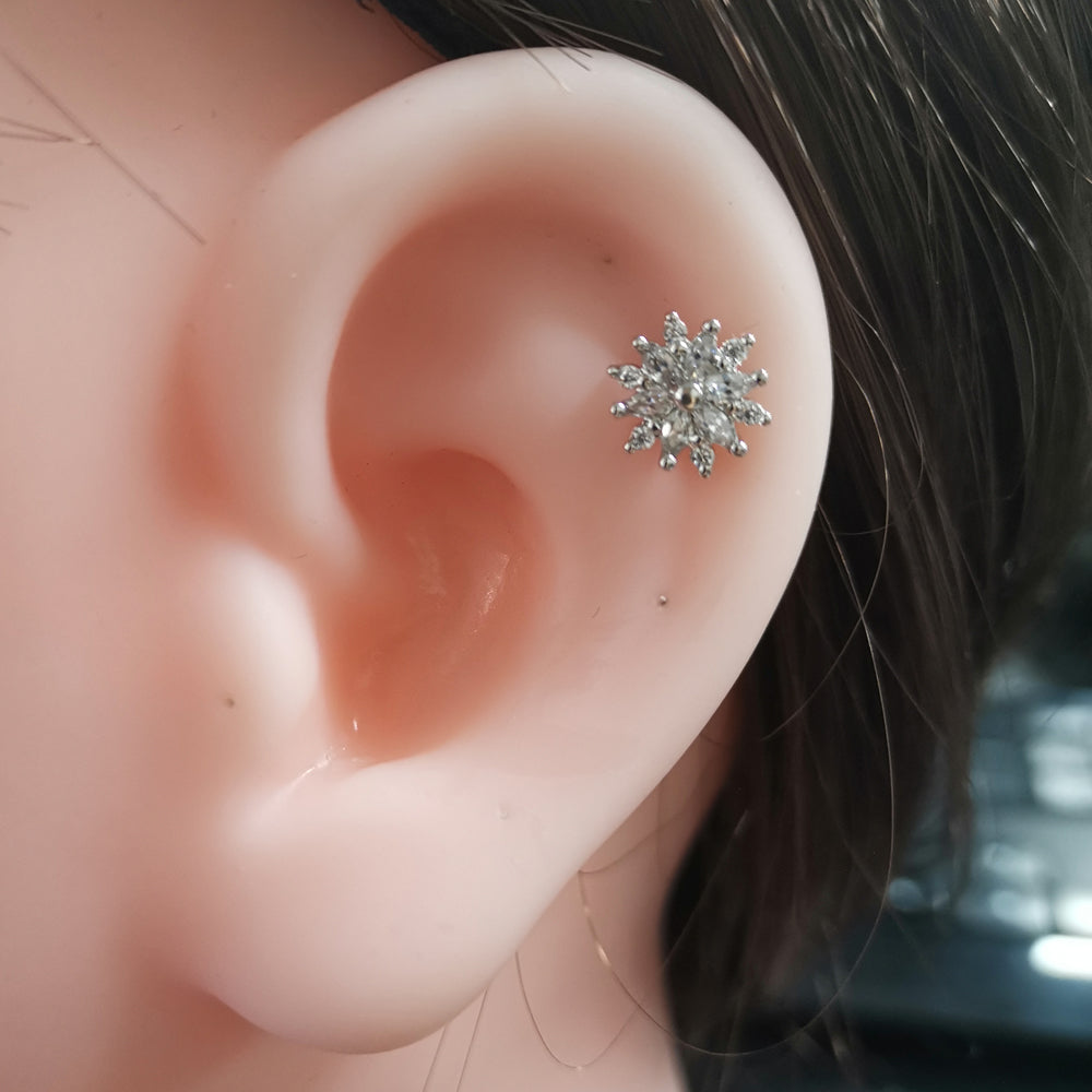 TRTH143 HELIX WITH FLOWER DESIGN