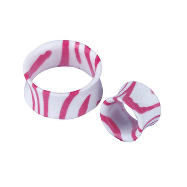 UFTP03 U.V. FLESH TUNNEL WITH STRIPE AAB CO..