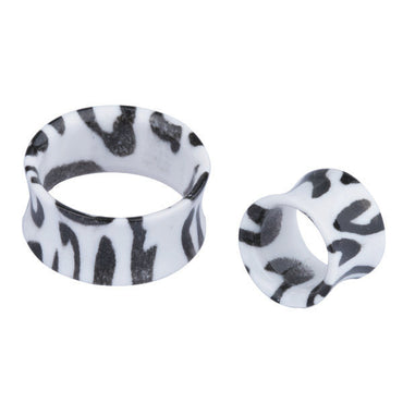 UFTP04 U.V FLESH TUNNEL WITH LEOPARD AAB CO..