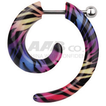 UHU06 FAKE PLUG WITH RAINBOW DESIGN AAB CO..